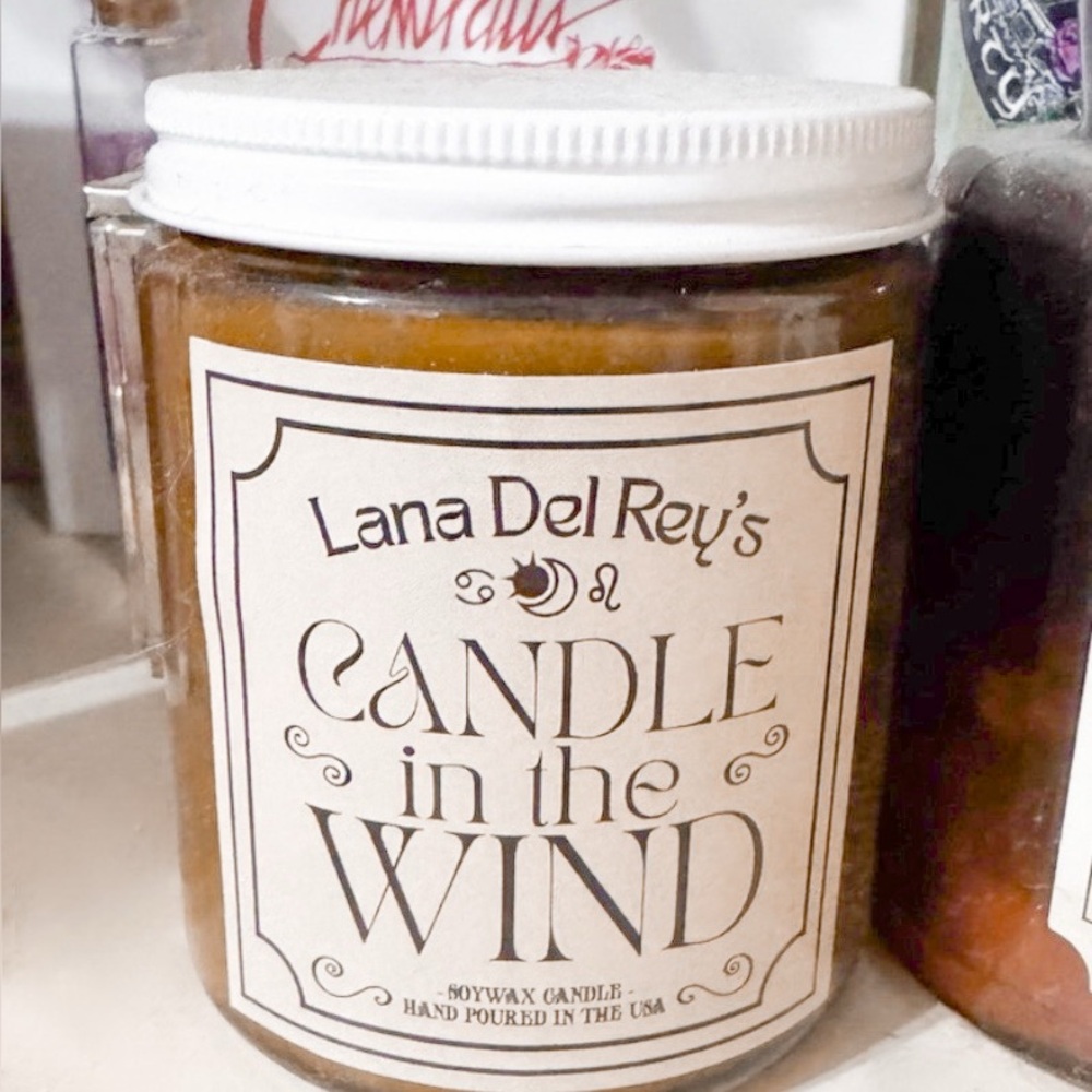 Authentic Official Lana Del Rey Candle In The Wind Candle Merch